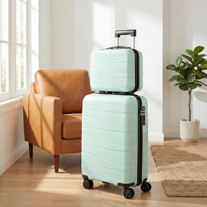 Luggage Set – 20 Inch, 14 Inch, ABS Hardshell, Spinner Wheels – alternate view