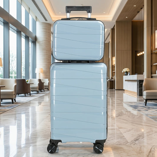 Luggage Set – 20 Inch, 14 Inch, ABS Hardshell, Spinner Wheels – front view