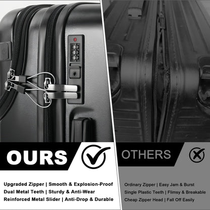 Luggage Set – 20 Inch, Hardshell, USB Charging, TSA Lock – detail view 14