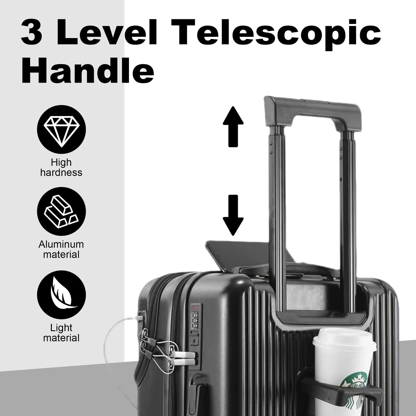 Luggage Set – 20 Inch, Hardshell, USB Charging, TSA Lock – detail view 28