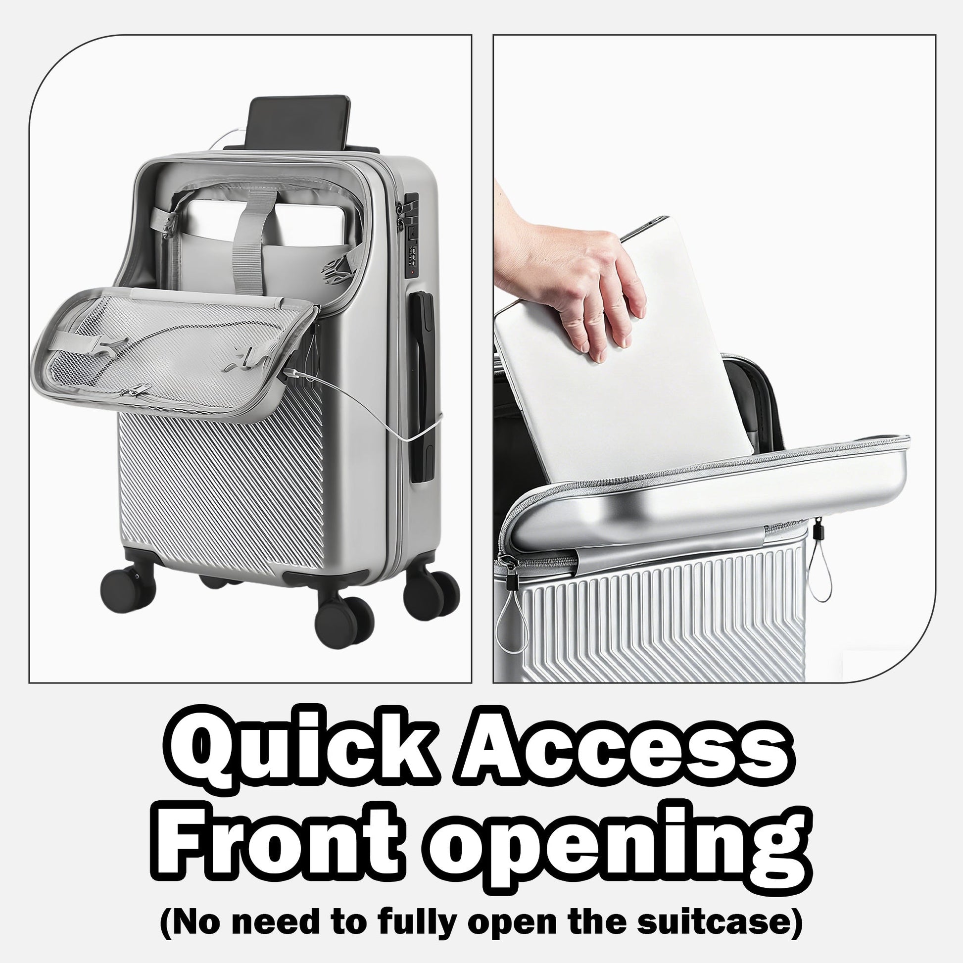 Luggage Set – 20 Inch, Hardshell, USB Charging, TSA Lock – detail view 33