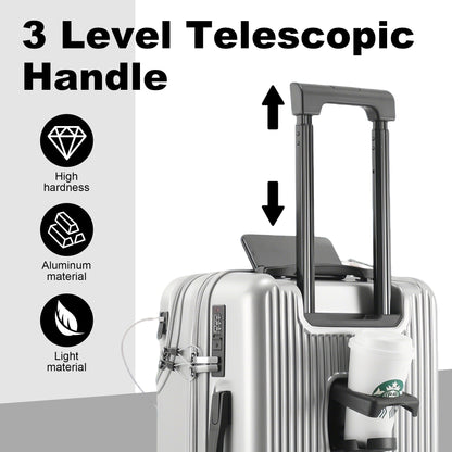 Luggage Set – 20 Inch, Hardshell, USB Charging, TSA Lock – detail view 34