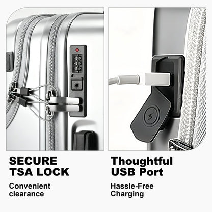 Luggage Set – 20 Inch, Hardshell, USB Charging, TSA Lock – detail view 37