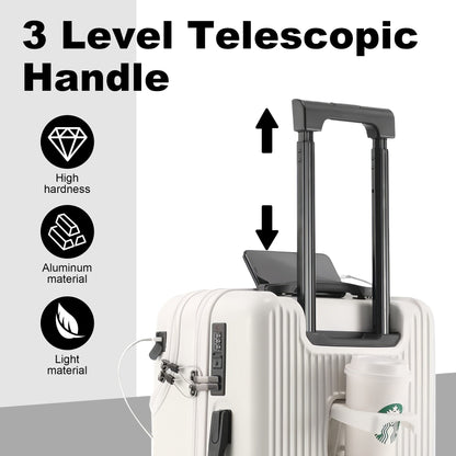 Luggage Set – 20 Inch, Hardshell, USB Charging, TSA Lock – detail view 40