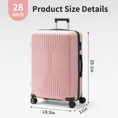 Luggage Set – 7 Colors, 28 Inch, Hardshell, Lightweight – detail view 6