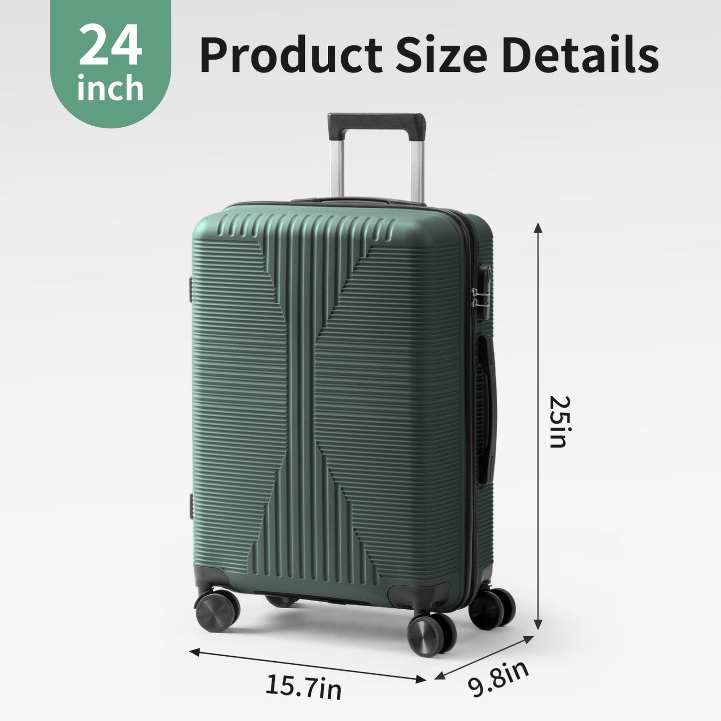 Luggage Set – 28 Inch, Hardshell, Lightweight, TSA Lock – detail view 25