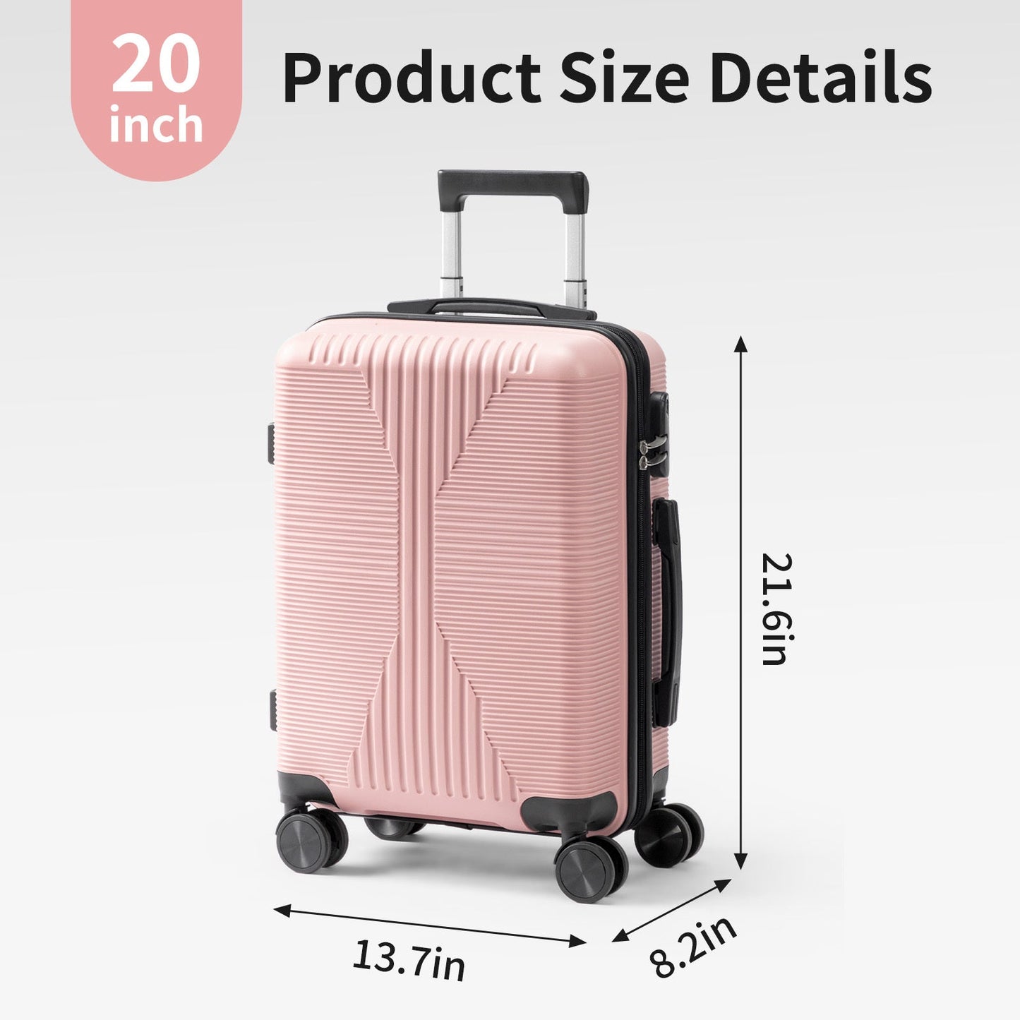 Luggage Set – 28 Inch, Hardshell, Lightweight, TSA Lock – detail view 50