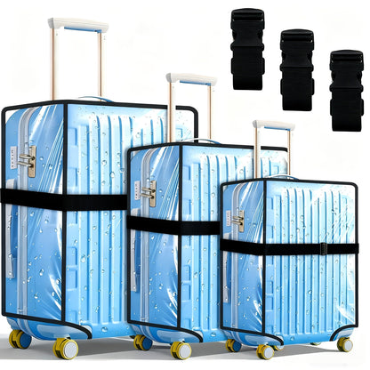 Luggage Set – 28 Inch, Transparent, Waterproof – front view - product view 7