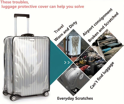 Luggage Set – 3 Pack, 28 Inch, PVC, Clear – detail view 10