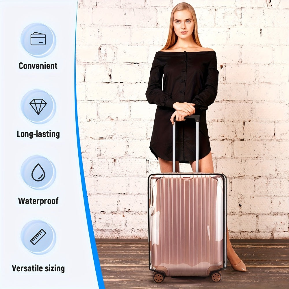 Luggage Set – 3 Pack, 28 Inch, PVC, Clear – detail view 4