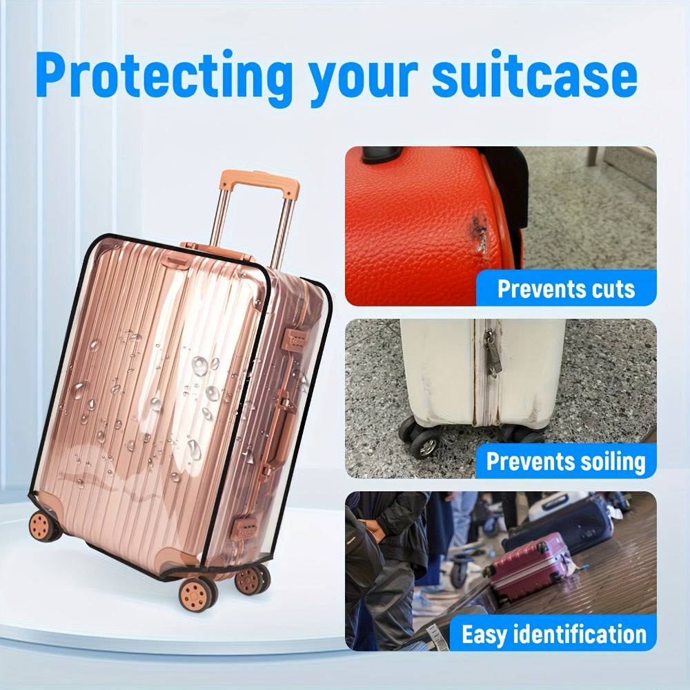 Luggage Set – 3 Pack, 28 Inch, PVC, Clear – detail view 7