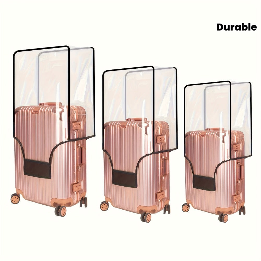 Luggage Set – 3 Pack, 28 Inch, PVC, Clear – front view