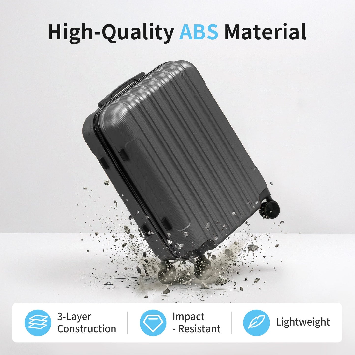 Luggage Set – 3 Piece, 12 Colors, 28 Inch, ABS Hardshell – detail view 27