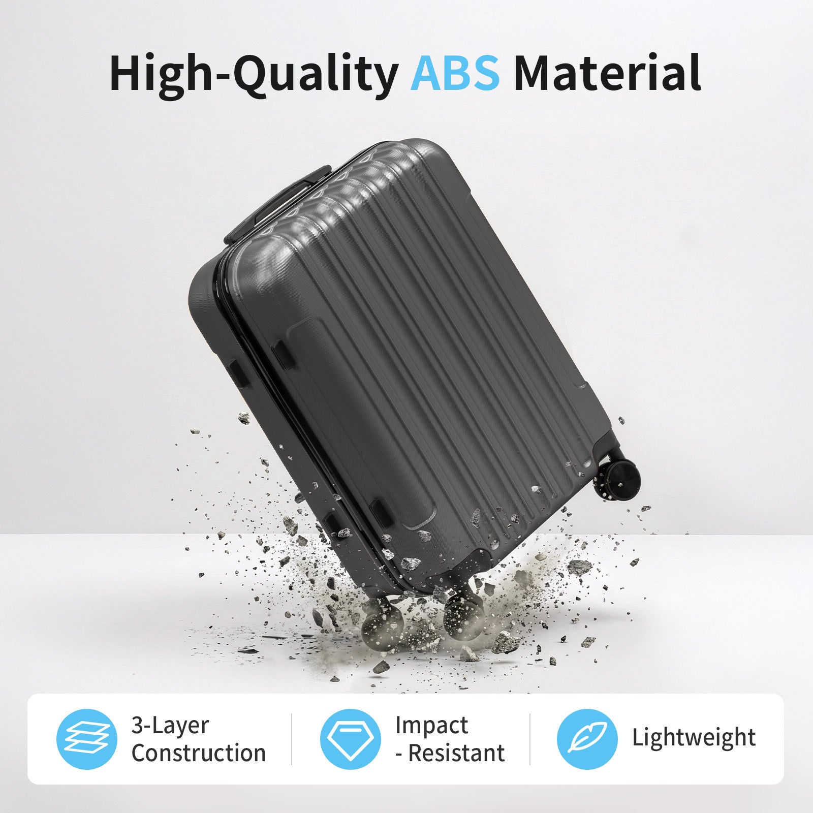Luggage Set – 3 Piece, 12 Colors, 28 Inch, ABS Hardshell – detail view 27
