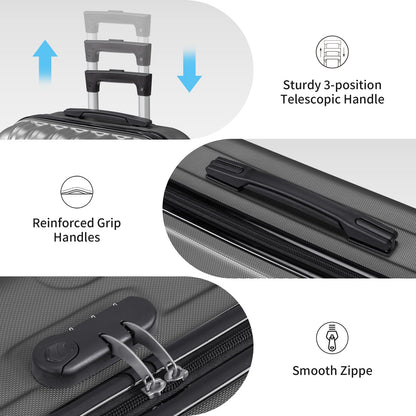Luggage Set – 3 Piece, 12 Colors, 28 Inch, ABS Hardshell – detail view 29