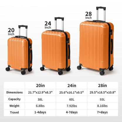 Luggage Set – 3 Piece, 12 Colors, 28 Inch, ABS Hardshell – detail view 43