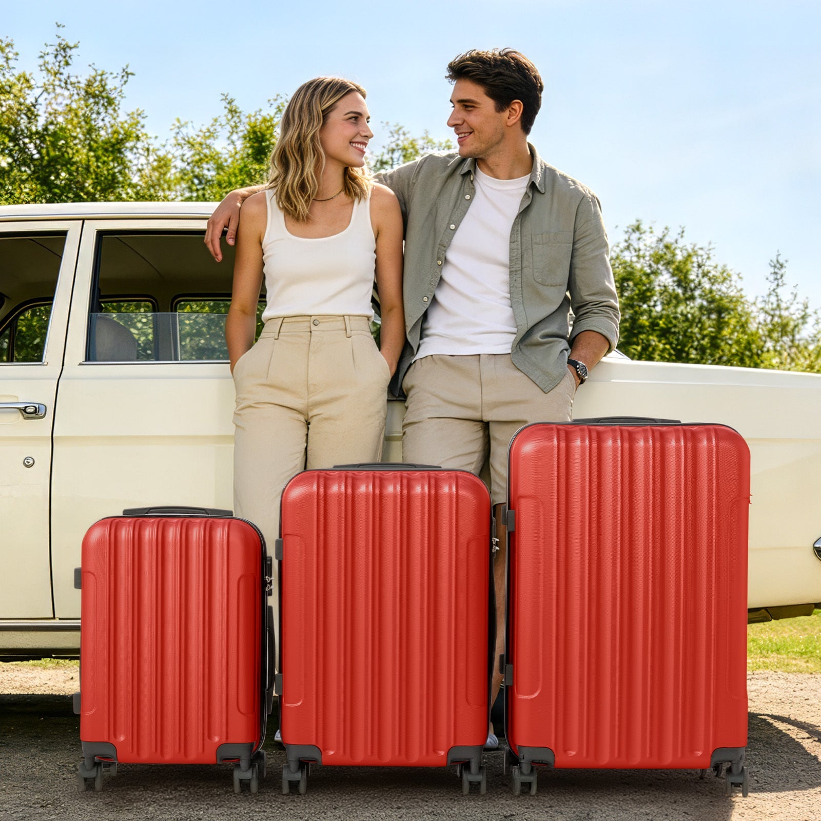 Luggage Set – 3 Piece, 12 Colors, 28 Inch, ABS Hardshell – detail view 7