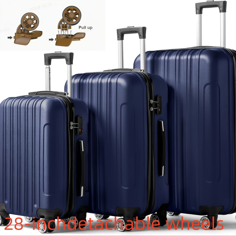 Luggage Set – 3 Piece, 28 Inch, Hardshell, Spinner Wheels – detail view 4