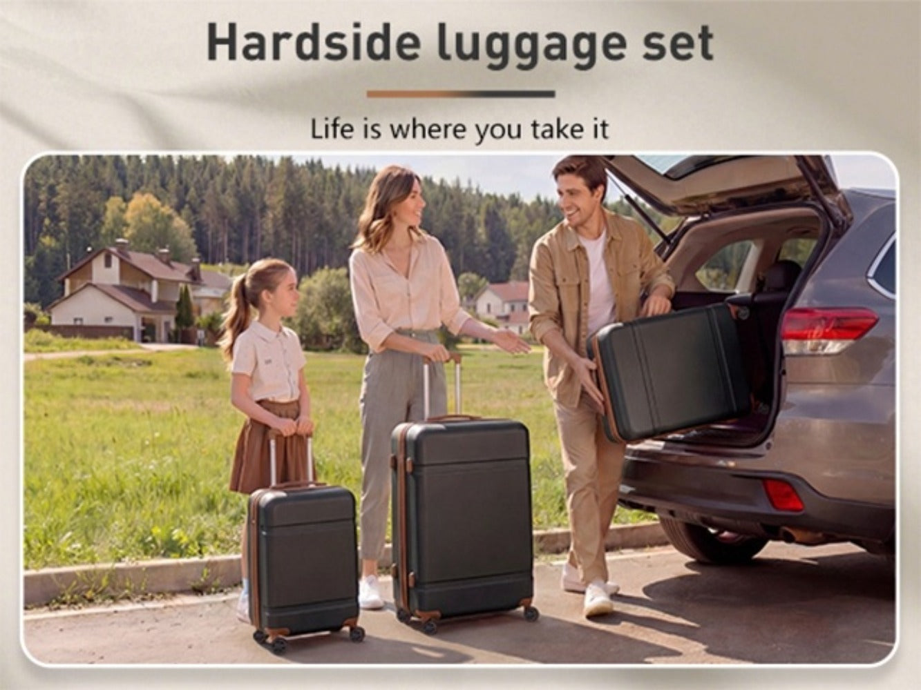 Luggage Set – 3 Piece, 28 Inch, ABS Hardshell, Spinner Wheels – detail view 17