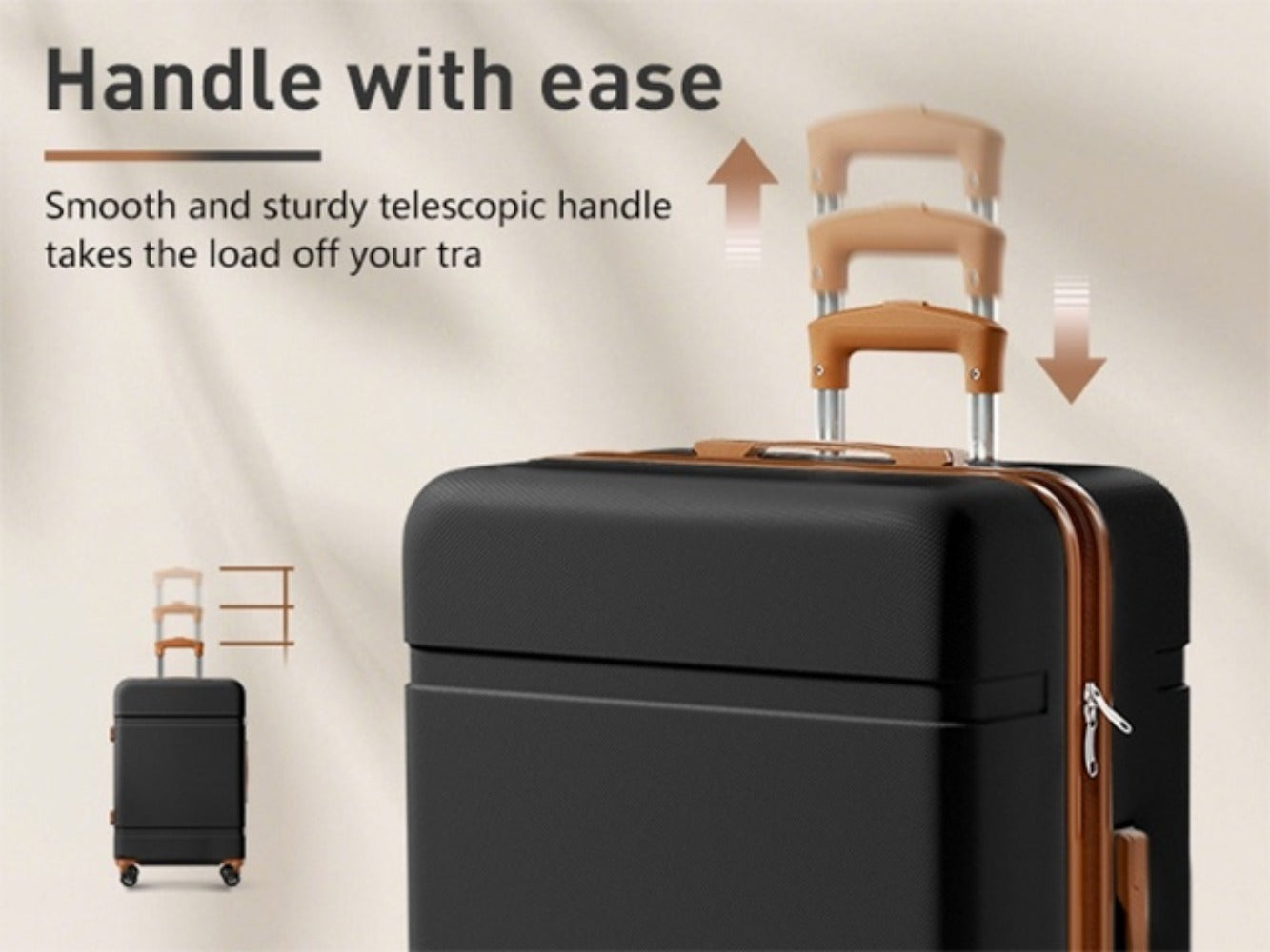 Luggage Set – 3 Piece, 28 Inch, ABS Hardshell, Spinner Wheels – detail view 19