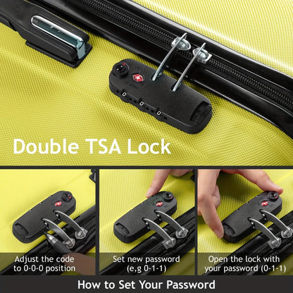 Luggage Set – 3 Piece, 28 Inch, Hardshell, TSA Lock – detail view 13