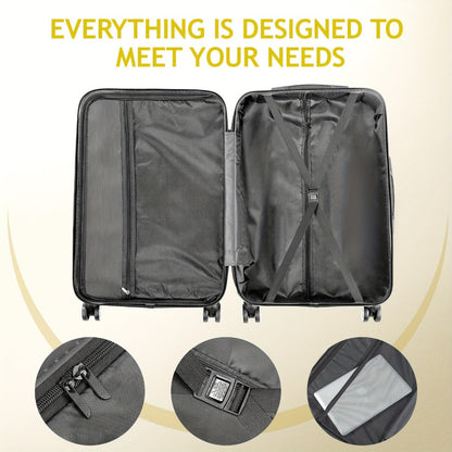 Luggage Set – 3 Piece, 28 Inch, Hardshell, TSA Lock – detail view 4