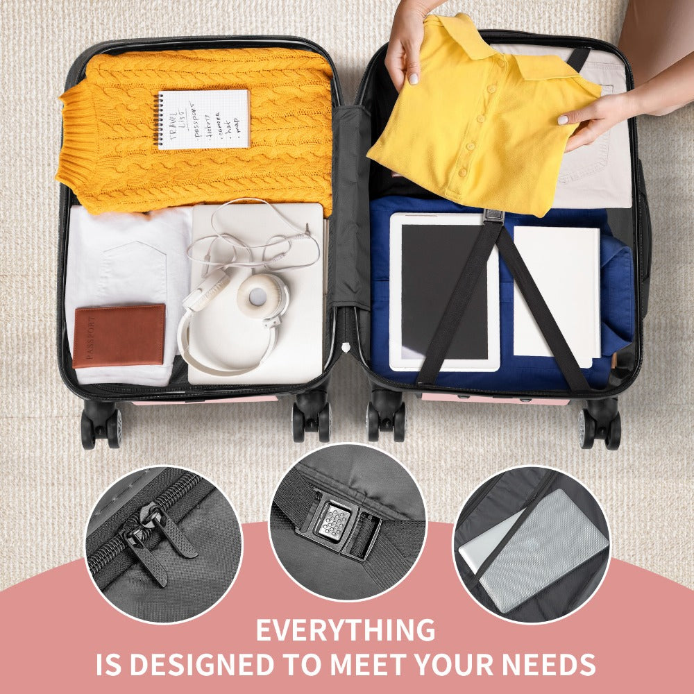 Luggage Set – 3 Piece, 28 Inch, Hardshell, Spinner Wheels – detail view 3