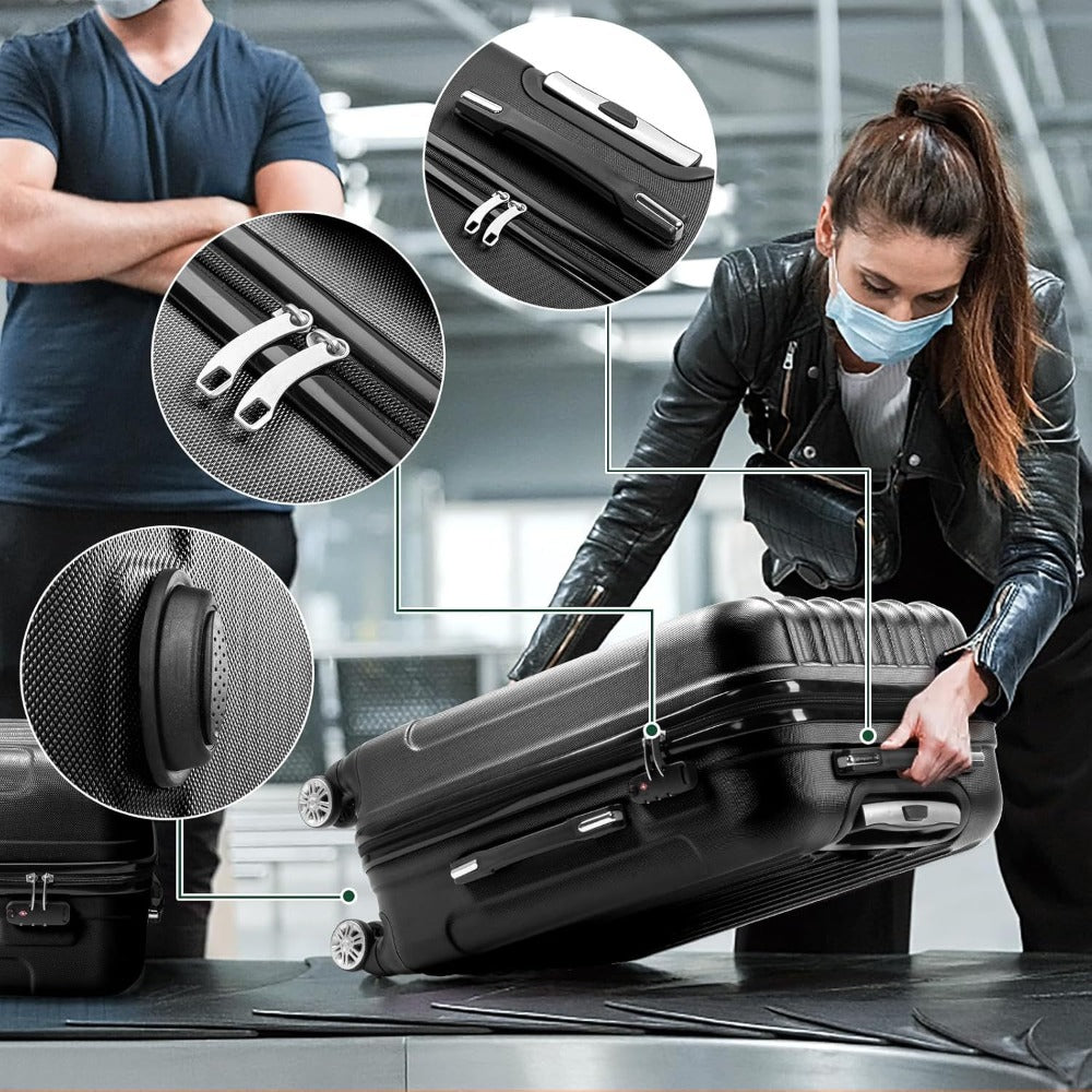 Luggage Set – 3 Piece, 28 Inch, Spinner Wheels, for Travel – detail view 8