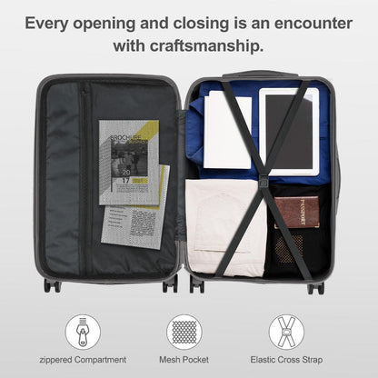 Luggage Set – 3 Piece, 28 Inch, Hardshell, Spinner Wheels – detail view 9
