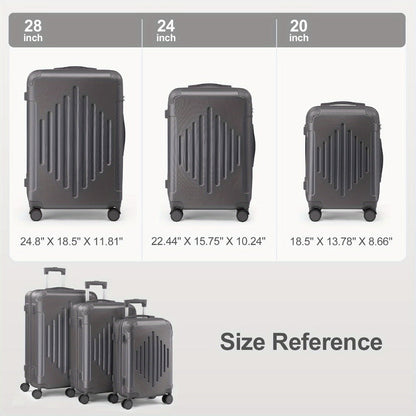 Luggage Set – 3 Piece, 28 Inch, Hardshell, Spinner Wheels – detail view 7