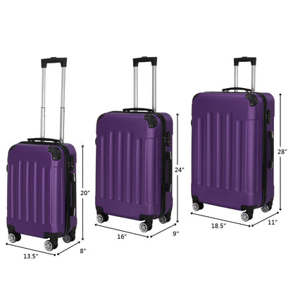 Luggage Set – 3 Piece, 28 Inch, ABS Hardshell, Spinner Wheels – detail view 24
