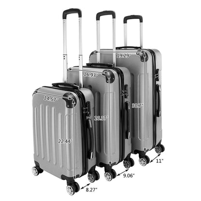 Luggage Set – 3 Piece, 28 Inch, ABS Hardshell, Spinner Wheels – detail view 8
