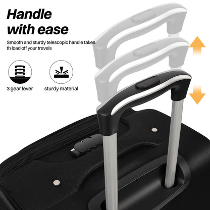 Luggage Set – 3 Piece, 34 Inch, Spinner Wheels, Combination Lock – detail view 31