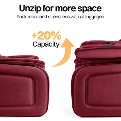 Luggage Set – 3 Piece, 34 Inch, Spinner Wheels, Combination Lock – detail view 40