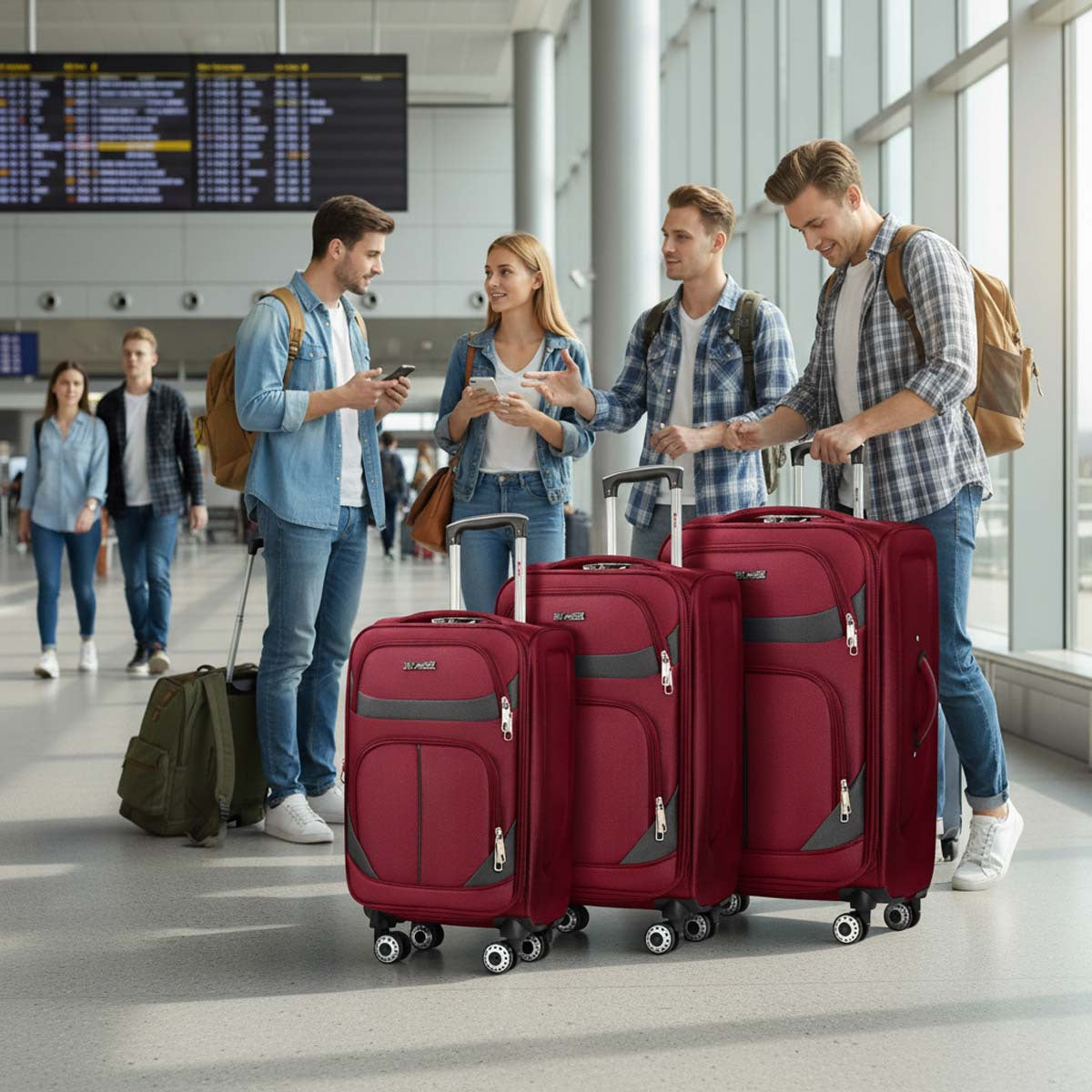 Luggage Set – 3 Piece, 34 Inch, Spinner Wheels, Combination Lock – detail view 46