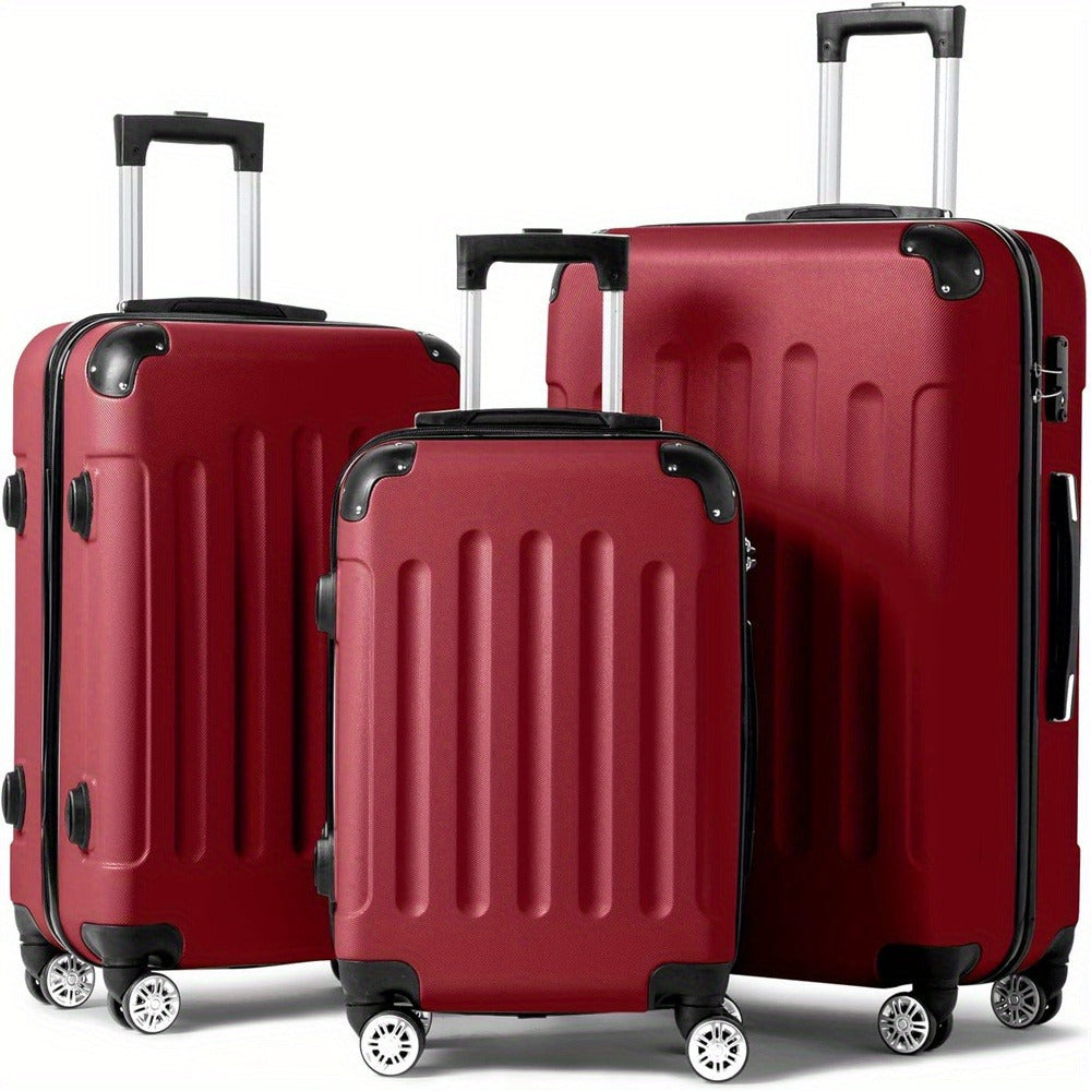 Luggage Set – 3-Piece, ABS Hardshell, TSA Lock, Spinner Wheels – detail view 2