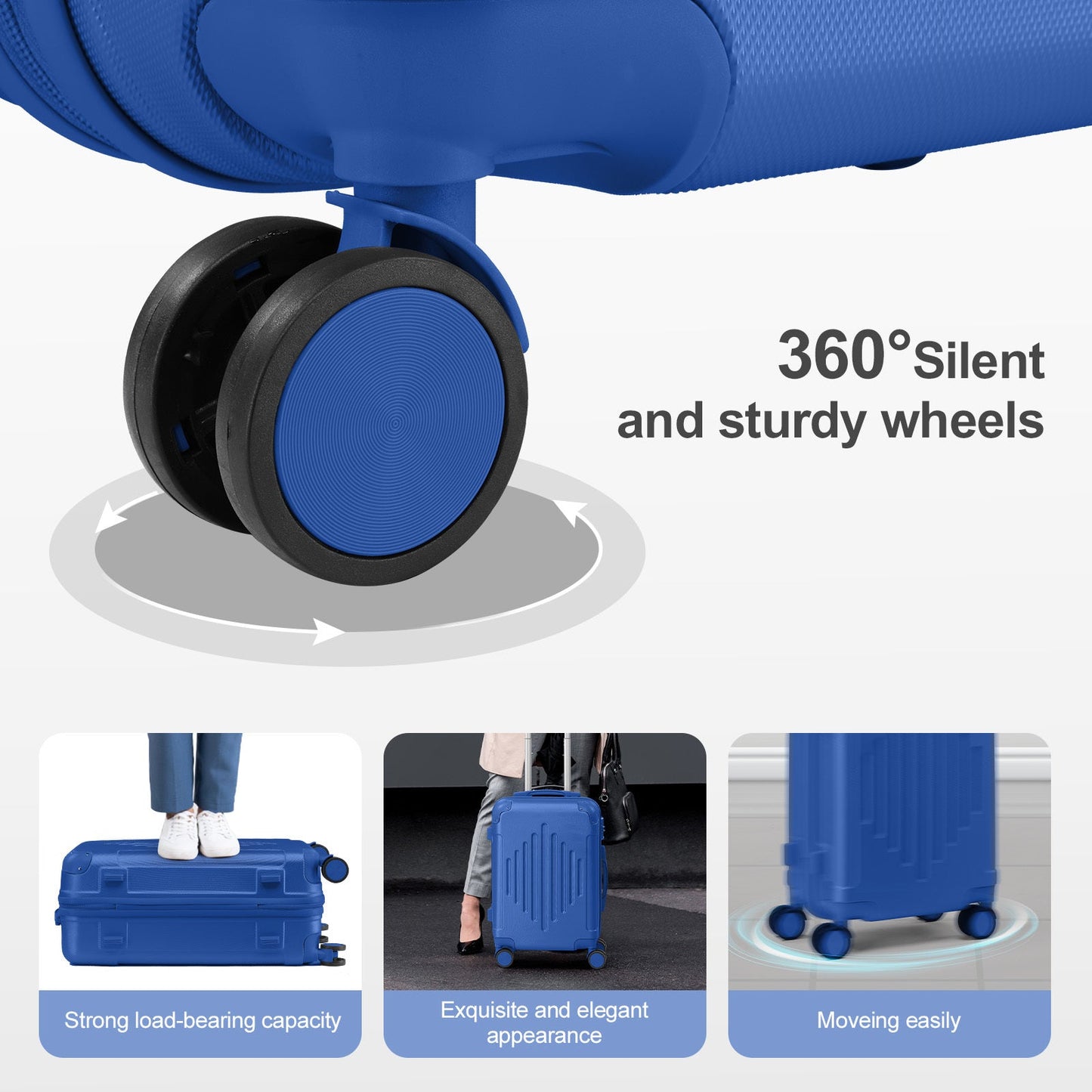 Luggage Set – 3-Piece, Hardshell, TSA Lock, Lightweight – detail view 20