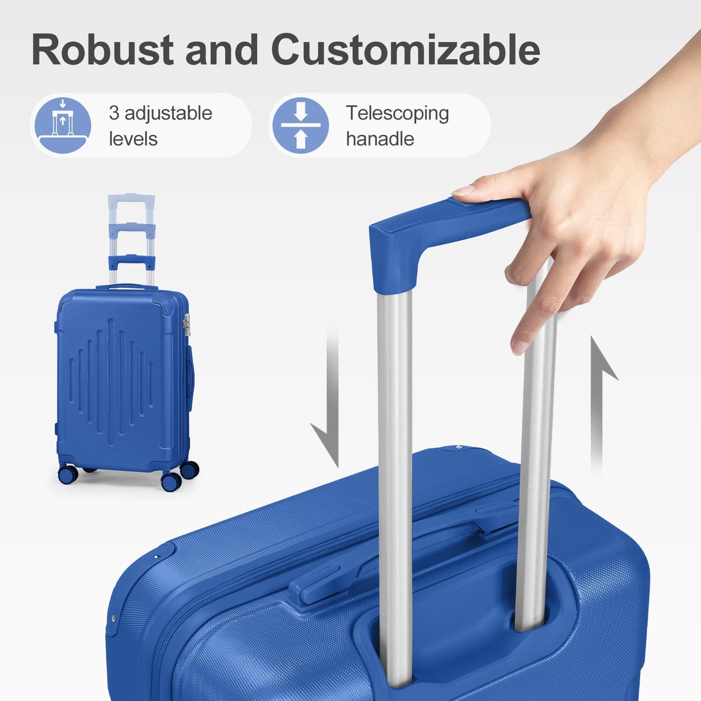Luggage Set – 3-Piece, Hardshell, TSA Lock, Lightweight – detail view 21
