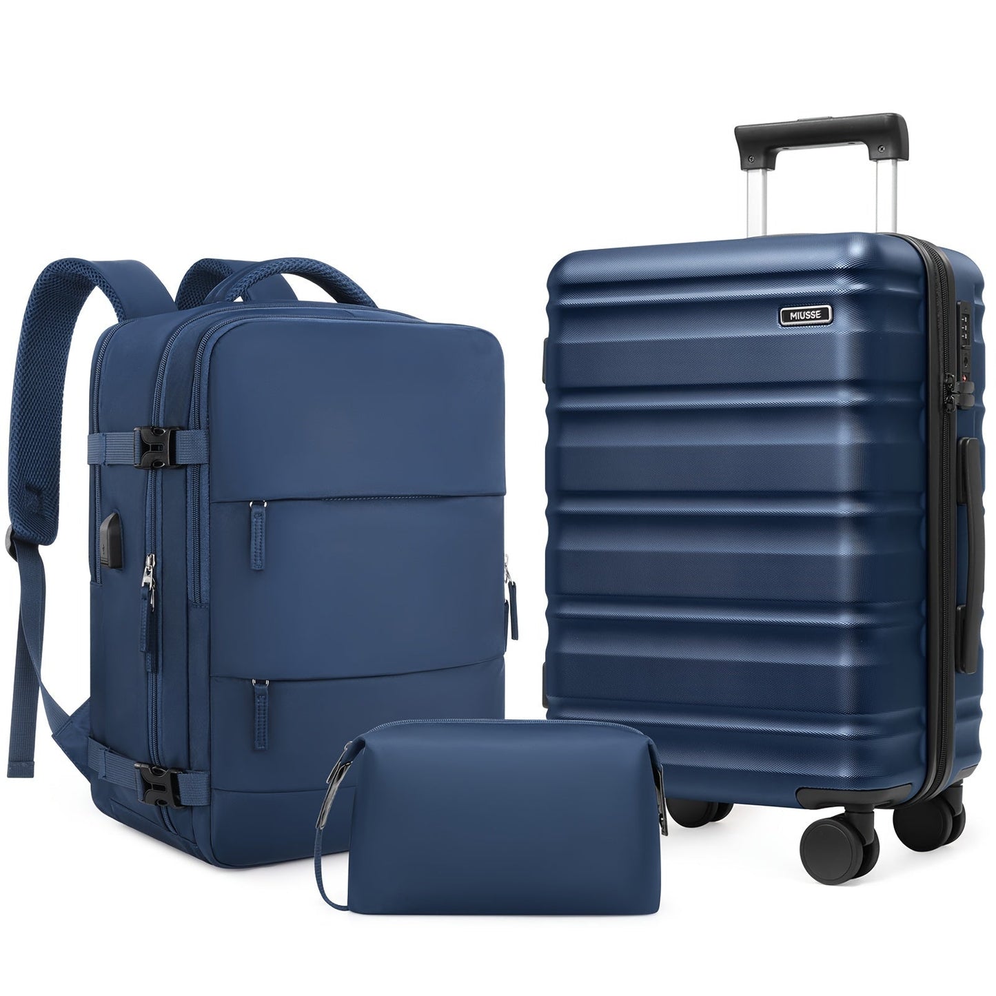 Luggage Set – 3 Piece, Hardshell, TSA Lock, Spinner Wheels – detail view 13