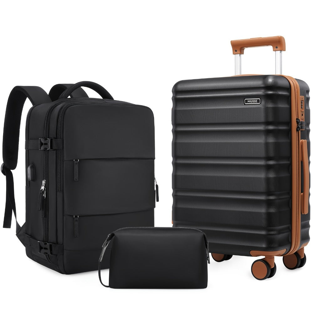 Luggage Set – 3 Piece, Hardshell, TSA Lock, Spinner Wheels – detail view 9