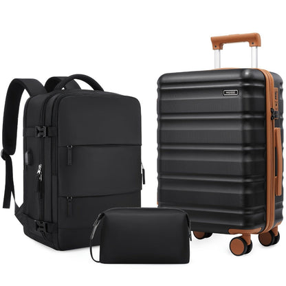 Luggage Set – 3 Piece, Hardshell, TSA Lock, Spinner Wheels – detail view 9