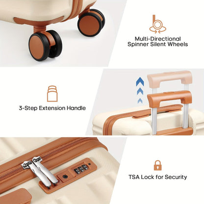 Luggage Set – 3 Piece, Hardshell, TSA Lock, Spinner Wheels – detail view 8