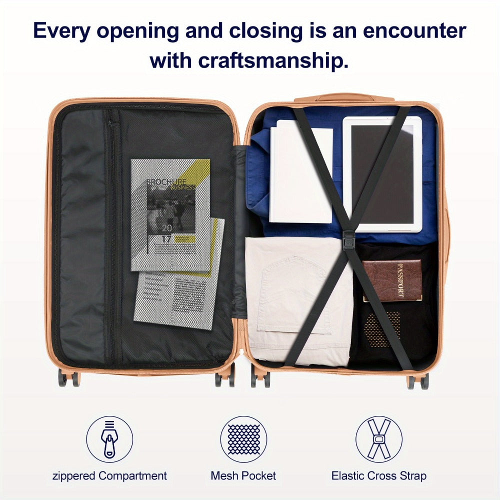 Luggage Set – 3-Piece, Spinner Wheels, TSA Lock, Expandable – detail view 3