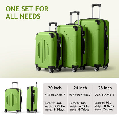 Luggage Set – 3 Piece, Spinner Wheels, TSA Lock, Lightweight – detail view 25