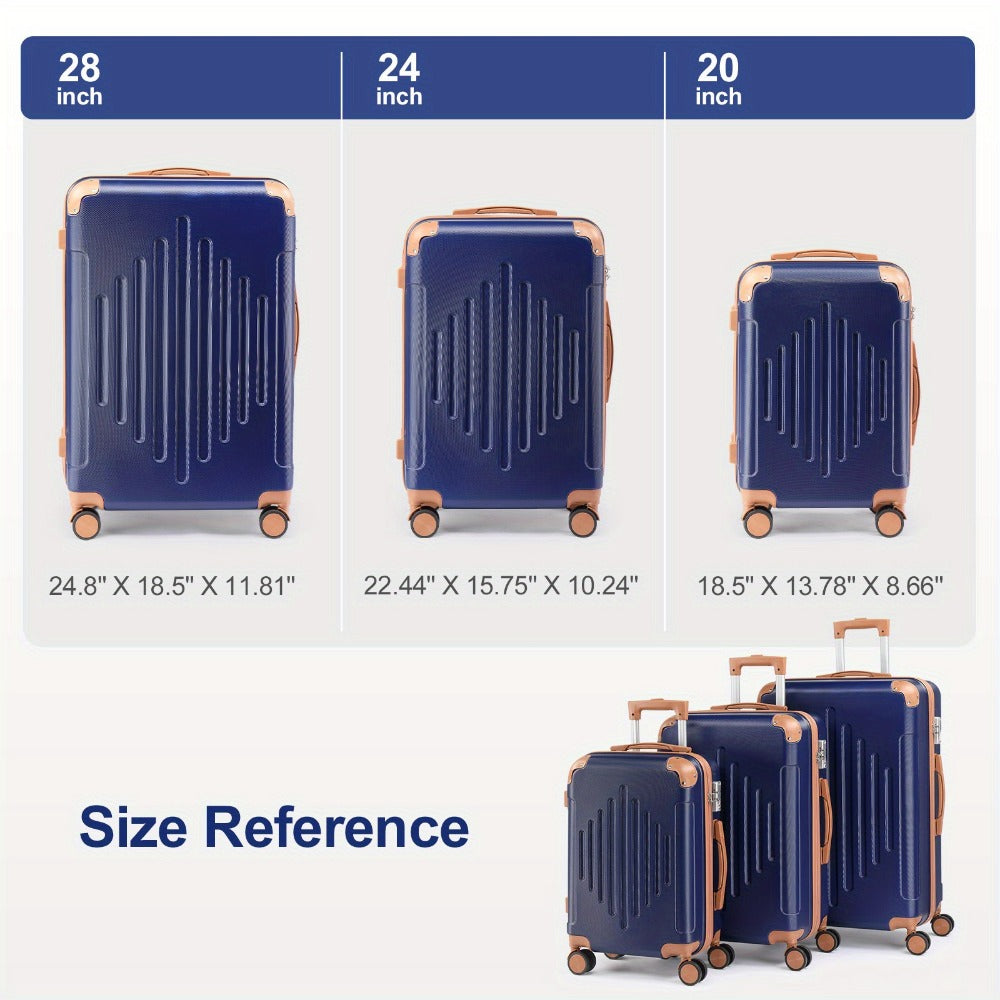 Luggage Set – 3 Piece, Spinner Wheels, TSA Lock, Lightweight – detail view 12