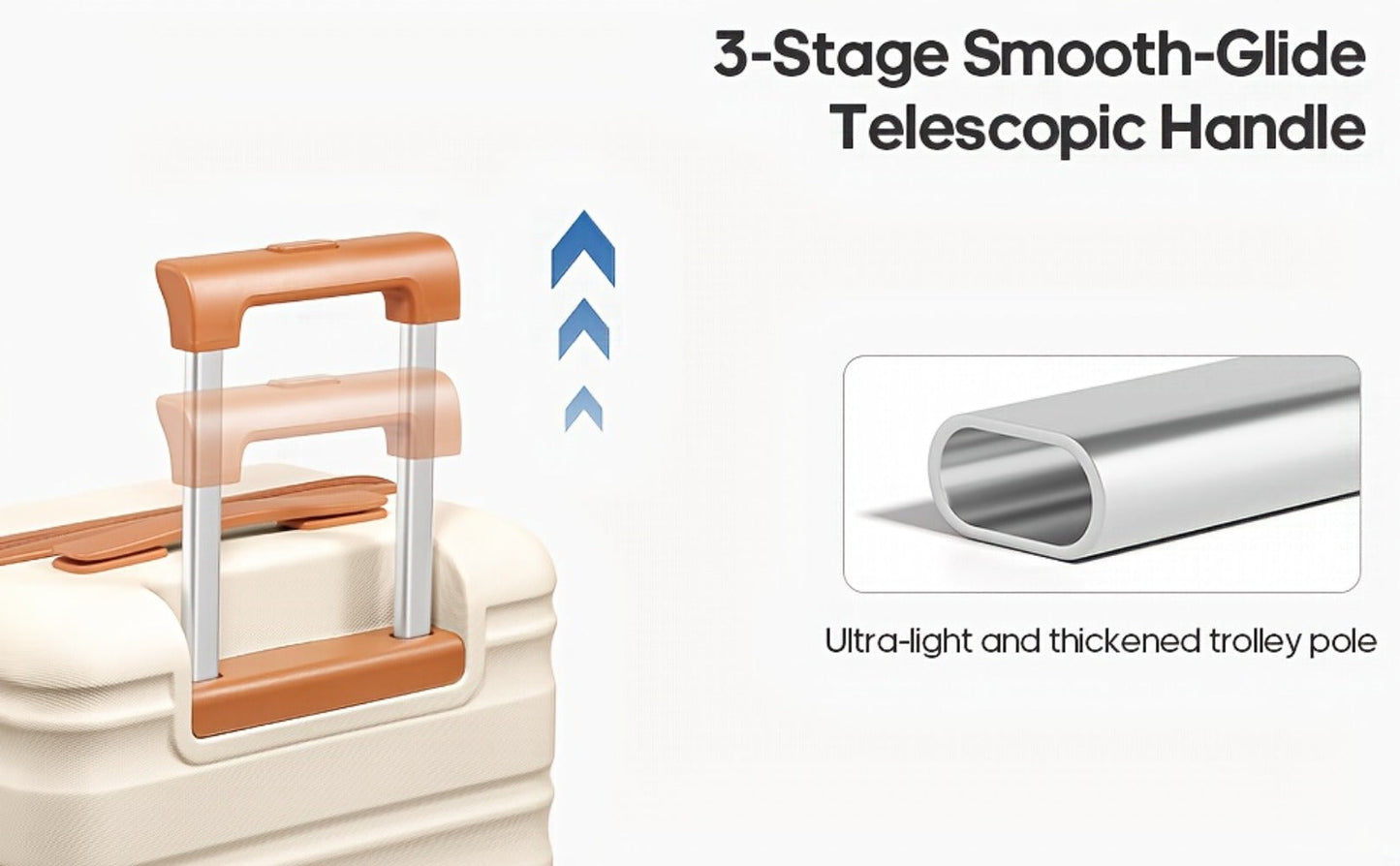Luggage Set – 3-Piece, TSA Lock, Spinner Wheels, for Travel – detail view 16