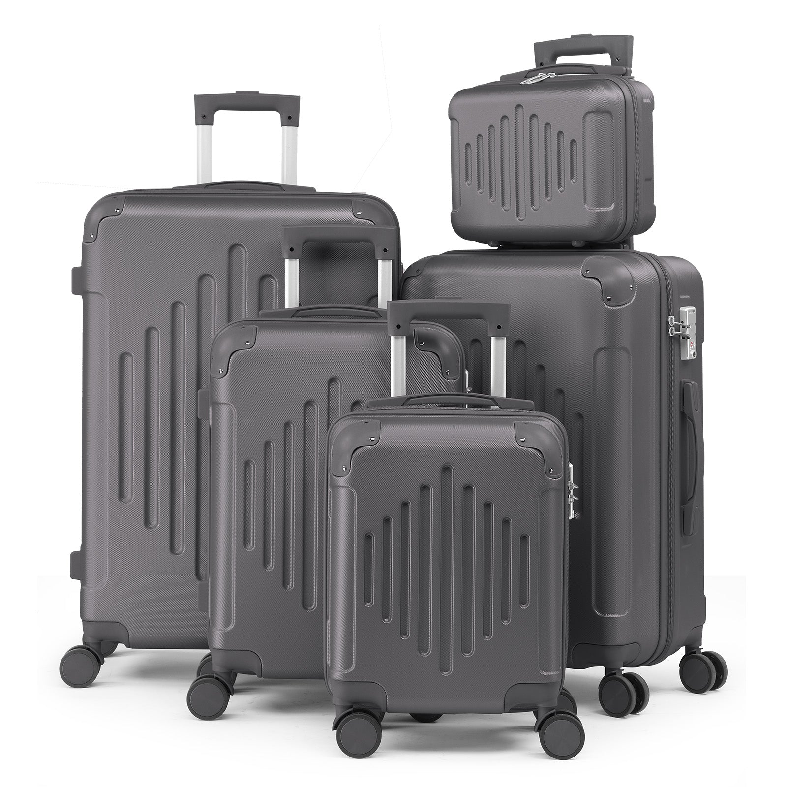 Luggage Set – 5 Piece, 28 Inch, Hardshell, TSA Lock – front view - product view 26