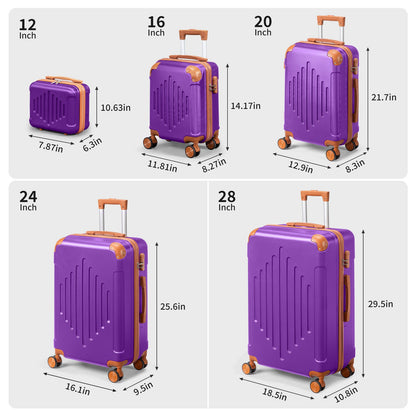 Luggage Set – 5 Piece, 28 Inch, Hardshell, Lightweight – detail view 10