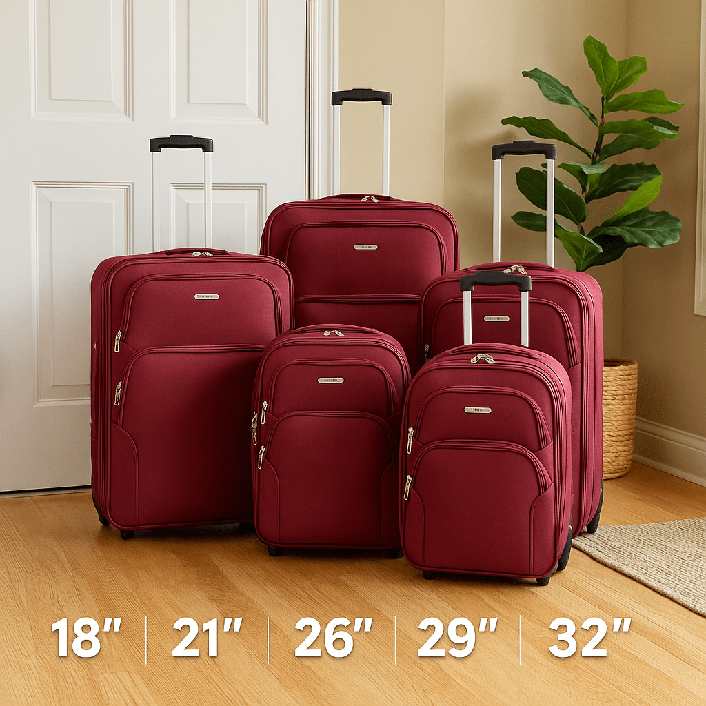 Luggage Set – 5 Piece, Expandable, Lightweight, for Travel – alternate view