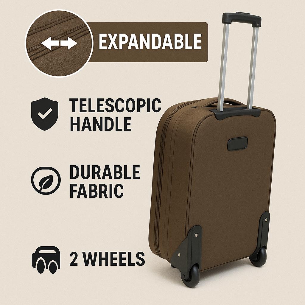 Luggage Set – 5 Piece, Expandable, Lightweight, for Travel – detail view 8